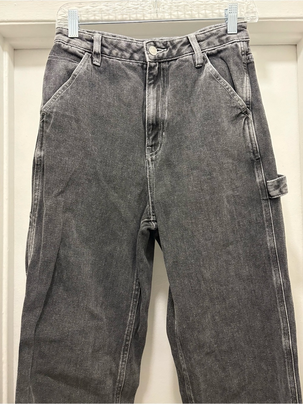 PacSun 90's BF Carpenter High Rise Black Denim Jeans Women’s Size 27 Grunge, - Picture 6 of 13